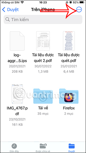 Tùy chọn file PDF