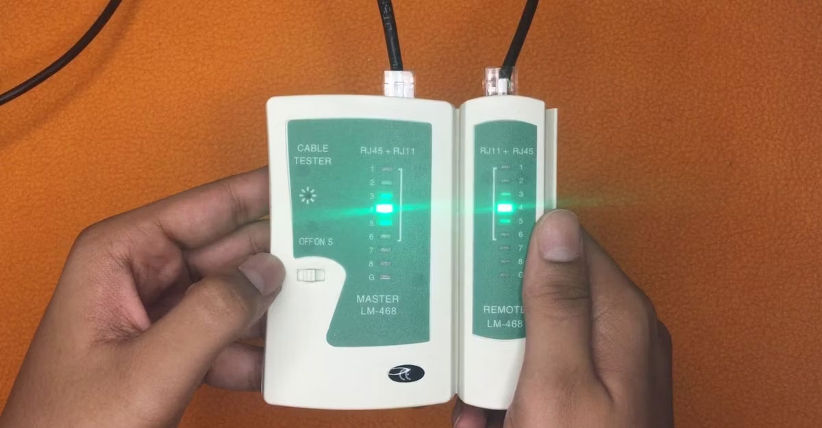 Bố trí sơ đồ chân cho cáp Ethernet chéo