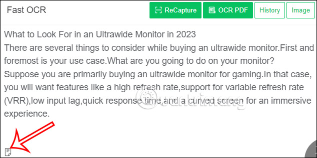 Sao chép nội dung xuất văn bản 