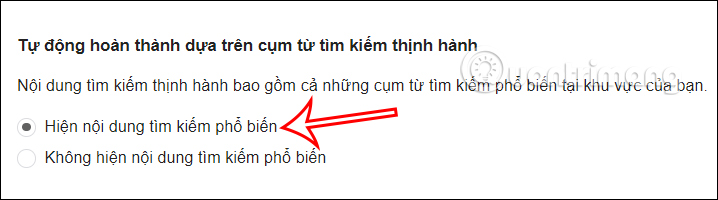 Hiển thị xu hướng tìm kiếm trên Google 