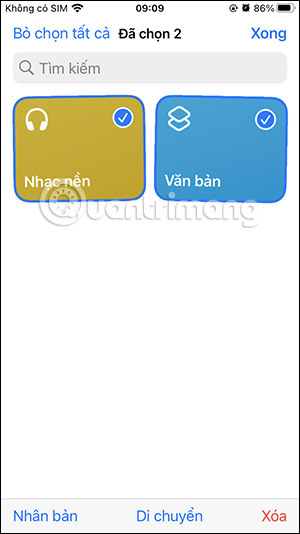 Tùy chọn các phím tắt