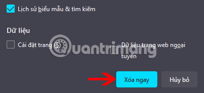 Xóa lịch sử duyệt web trong Firefox