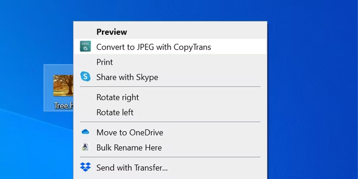 Mở file HEIC trên Windows bằng CopyTrans HEIC