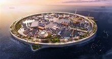 Thành phố nổi sức chứa 40.000 người có thể di chuyển tự do bên trong vịnh