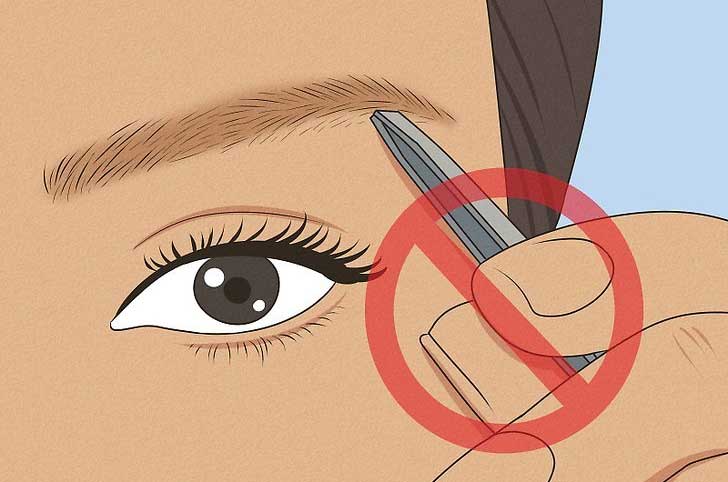 Không tỉa lông mày