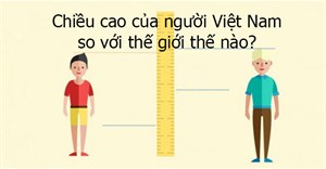 Việt Nam thuộc nhóm 25 quốc gia có chiều cao trung bình thấp nhất thế giới