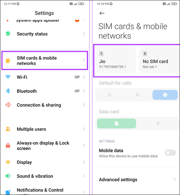 WiFi calling trên điện thoại Xiaomi