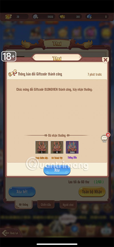 code đại náo ô long viện
