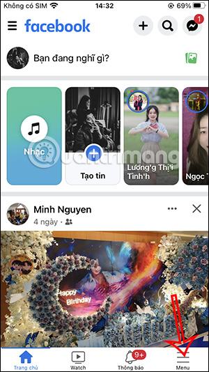 Tùy chỉnh Facebook