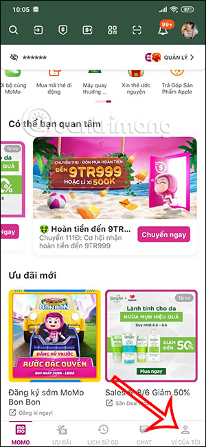 Momo ví của bạn