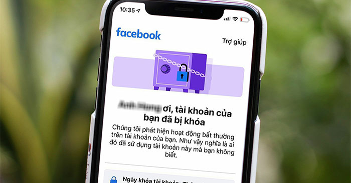 Tài khoản Facebook bị khóa