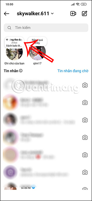 Chèn nhạc vào Instagram Notes