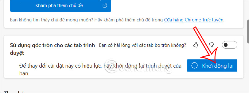 Bật hoặc tắt tab bò tròn trên Microsoft Edge