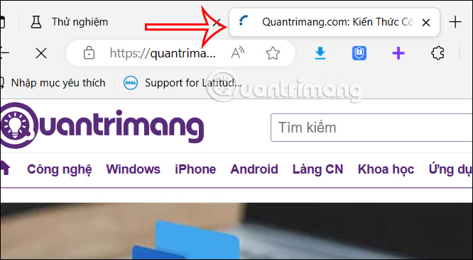 Tab bo tròn trên Microsoft Edge