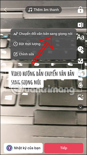 Chuyển đổi văn bản thành giọng nói TikTok
