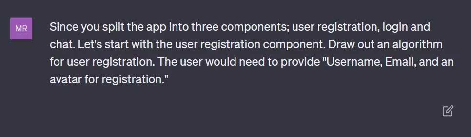 Gợi ý build app từ ChatGPT