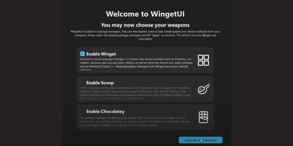 Cách quản lý gói ứng dụng bằng WingetUI trên Windows 11