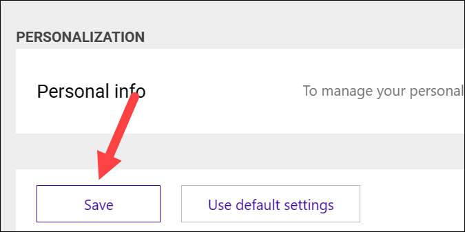 Tắt phản hồi Bing Chat