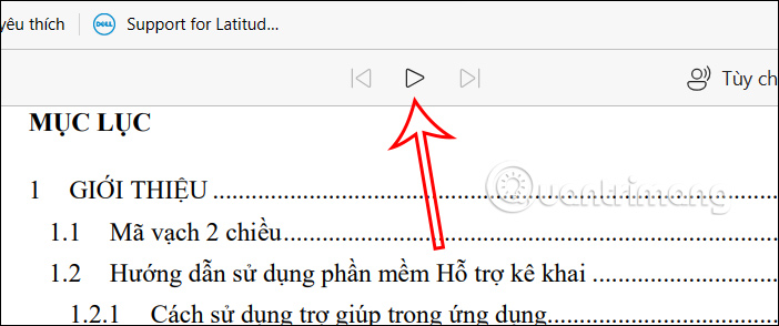 Thanh chính đọc file PDF trên Microsoft Edge