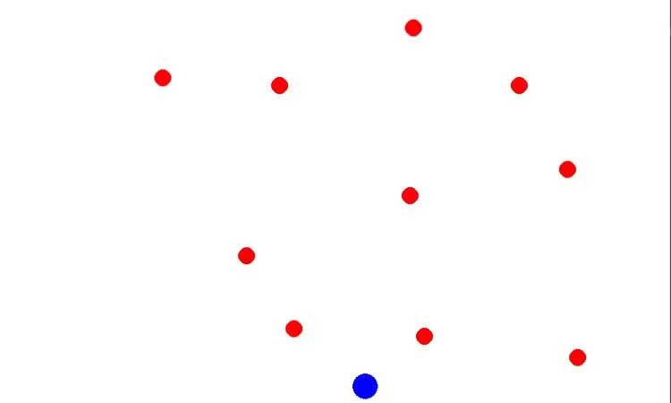 Đối tượng di chuyển ngẫu nhiên được tạo trong game