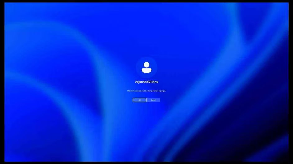 Windows 11 yêu cầu đặt mật khẩu cho tài khoản cục bộ sau khi khởi động lại