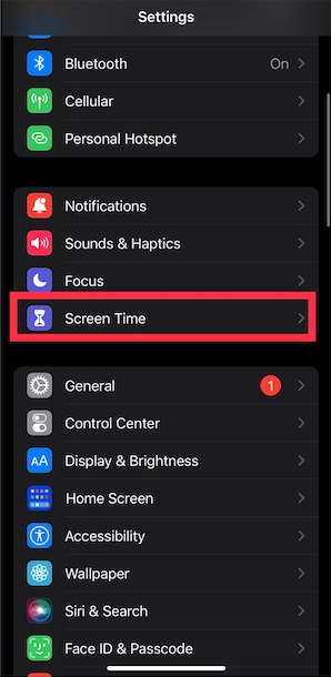 Tính năng Screen Time trên iPhone