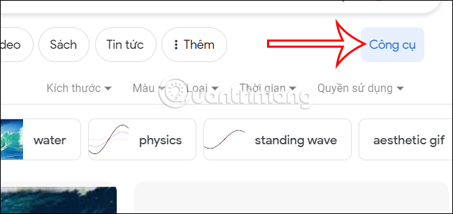 Tìm kiếm ảnh GIF trên Chrome