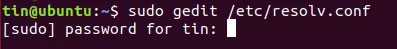 Chỉnh sửa file bằng gedit