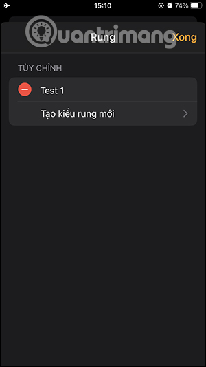 Chọn kiểu rung mới báo thức