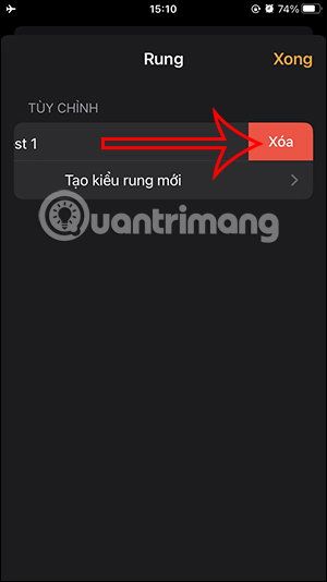 Xóa kiểu rung mới