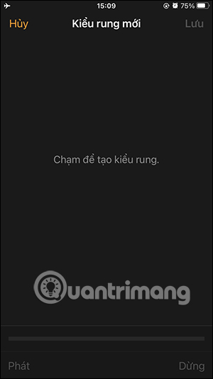 Tạo kiểu rung báo thức