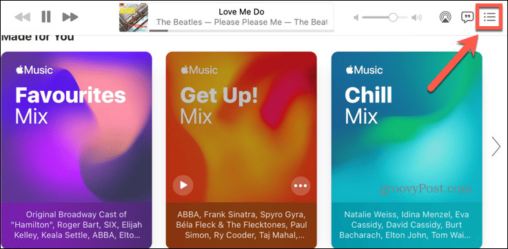 Phát nhạc trên Apple Music máy tính