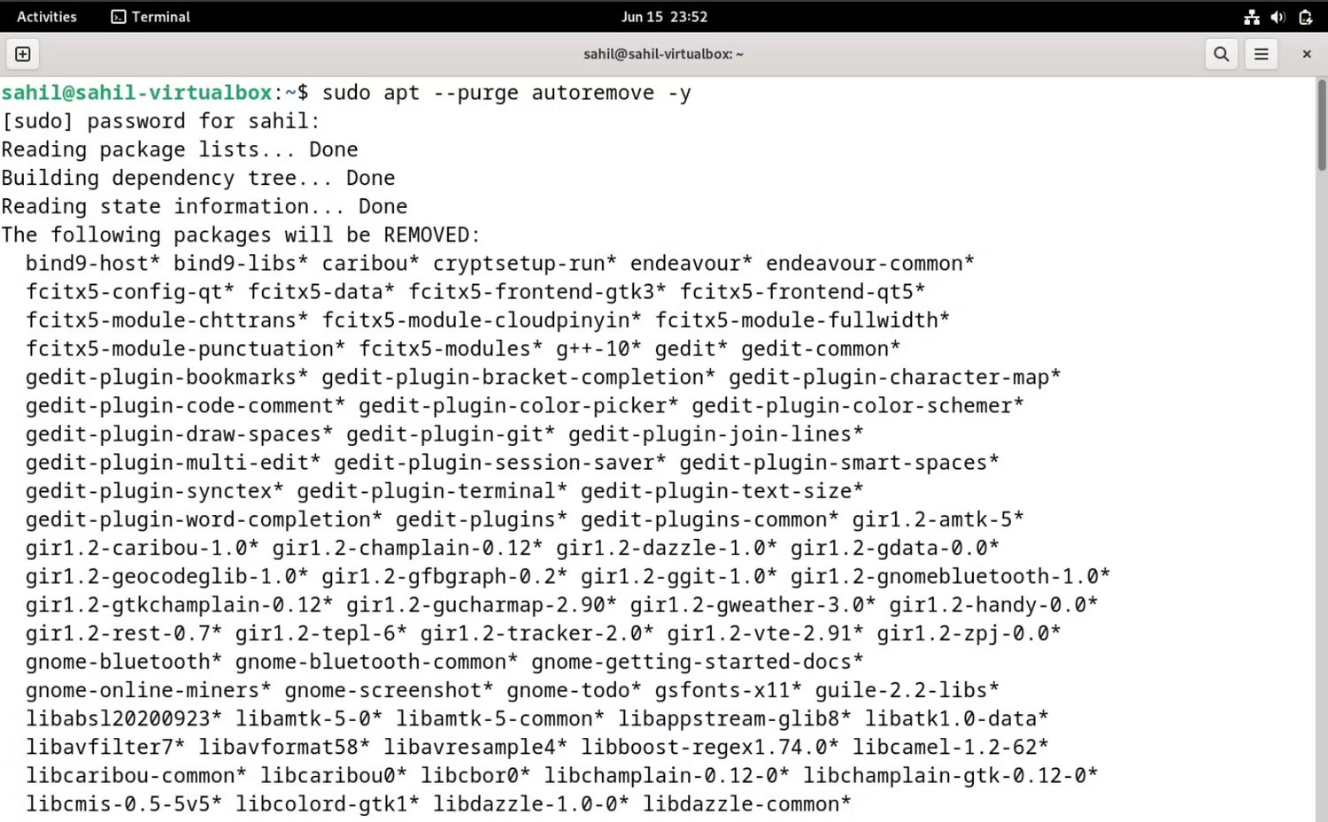 Đoạn code terminal Debian 12 với các lệnh