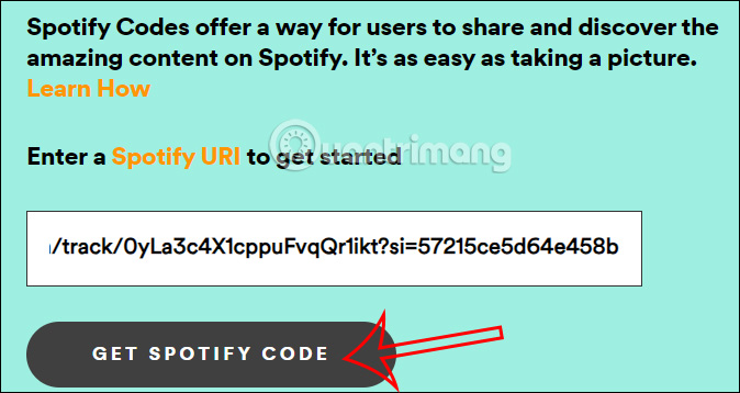 Chỉnh mã QR Spotify PC