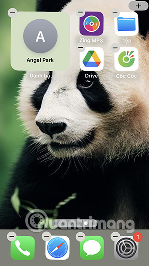Hiển thị widget số liên hệ trên iPhone