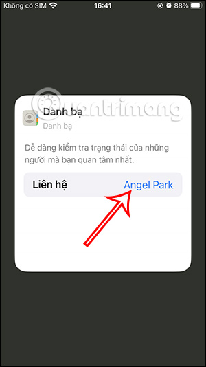 Đổi liên hệ trên iPhone