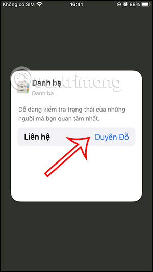 Chọn số liên hệ trên iPhone