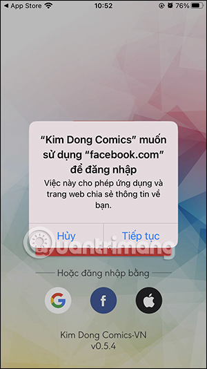 Đăng nhập Kim Dong Comics