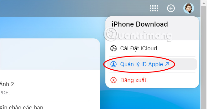 Quản lý tài khoản Apple ID 