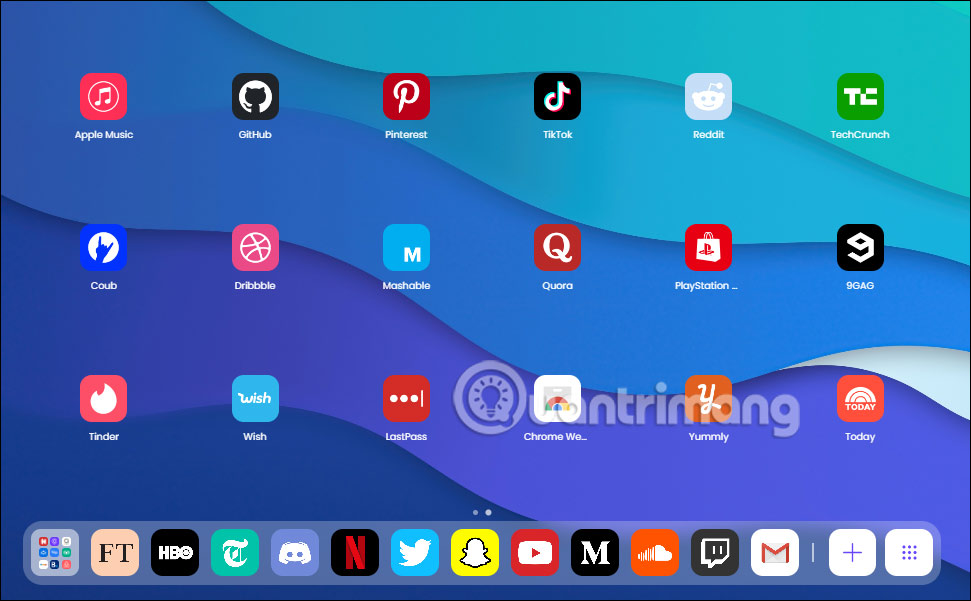 Trang web trên New Tab bằng ChatGPT Browser