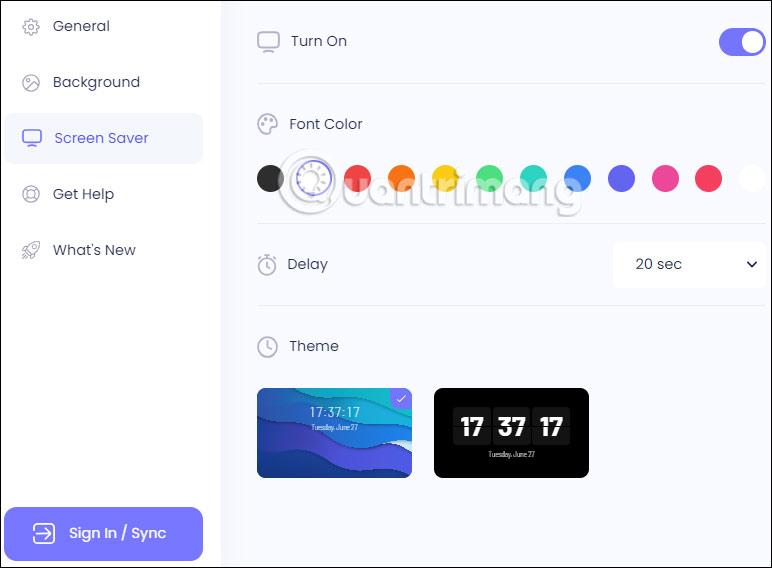 Chỉnh Screen Saver trên ChatGPT Browser