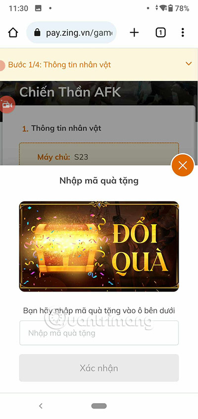 code chien than afk