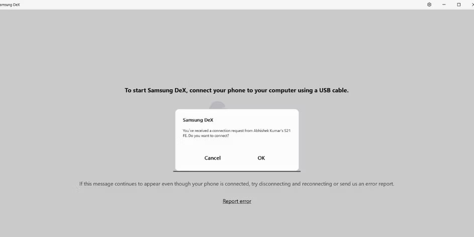 Thiết lập Samsung DeX