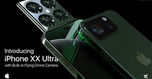 Ngắm mẫu iPhone XX Ultra có cả camera bay khiến iFan thích thú