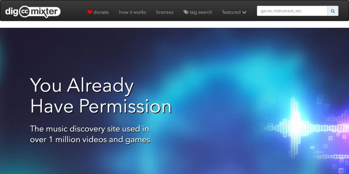 Trang web dig.ccMixter