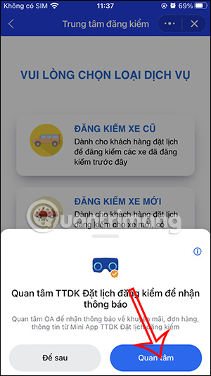 Quan tâm tiện ích