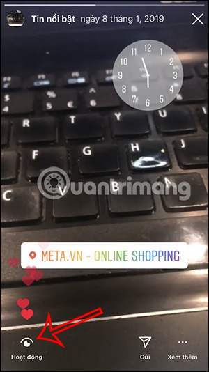 Xem hoạt động video Story Instagram nổi bật