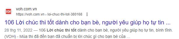 URL tốt