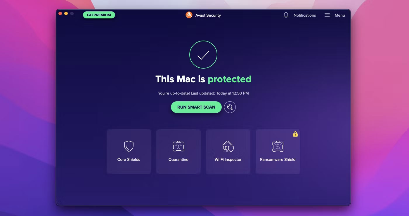Avast Security cho Mac.