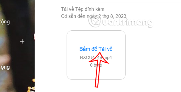 Bấm đề Tải về tập tin 